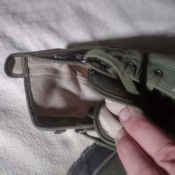 Cabela’s Army Green Canvas Fishing Boots Green Boots - Picture 9 of 14